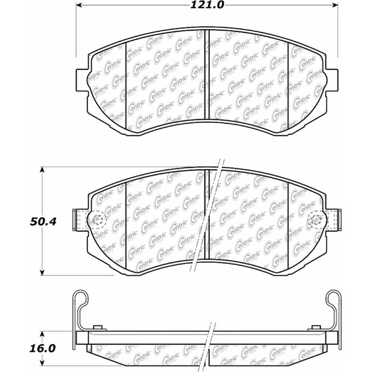 PosiQuiet Ceramic Pads 1989-1996 for Nissan 240SX