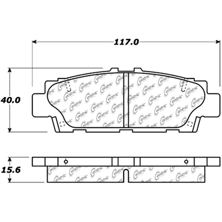 PosiQuiet Ceramic Pads 1990-1992 Lexus LS400