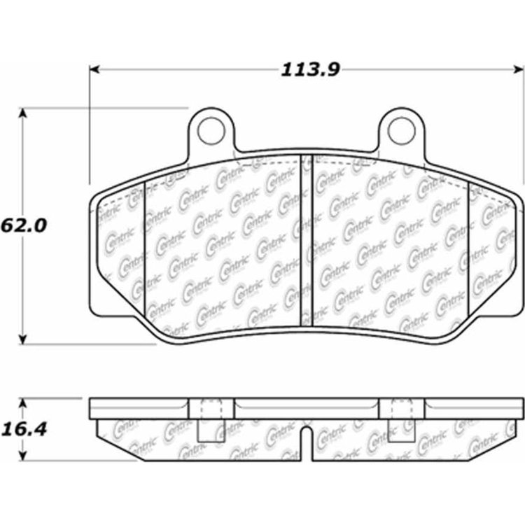 PosiQuiet Ceramic Pads 1983-1993 Volvo 740 745 760 780