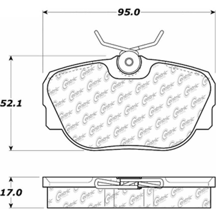 PosiQuiet Ceramic Pads 1984-2004 BMW Land Rover Mercedes-Benz Saab 190D 190E 318i 318is 325 325e 325