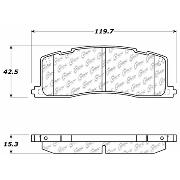 PosiQuiet Ceramic Pads 1991-1997 Toyota Previa