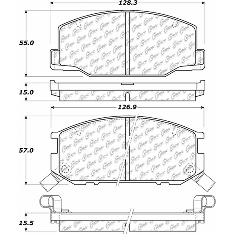 PosiQuiet Ceramic Pads 1989-1992 Lotus Esprit