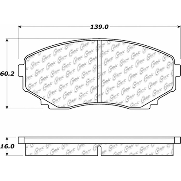 PosiQuiet Ceramic Pads 1992-2006 Mazda MPV