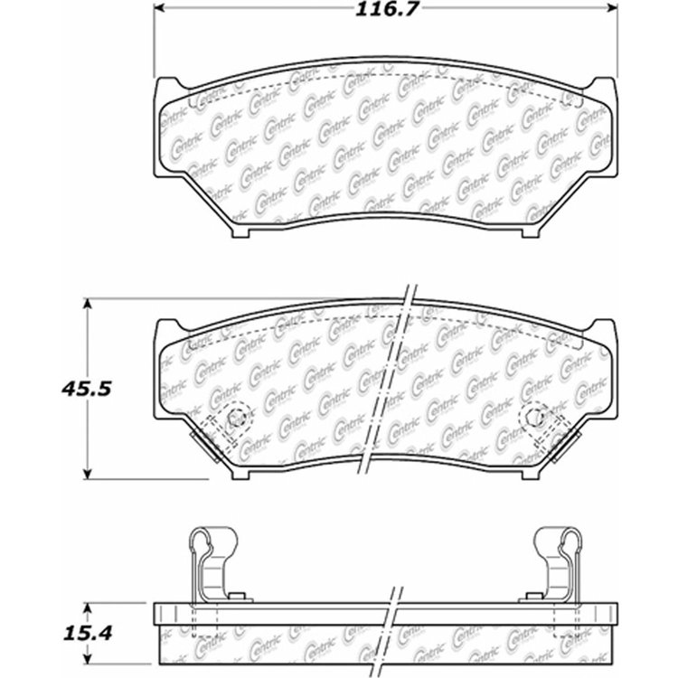 PosiQuiet Ceramic Pads 1998-2004 Chevrolet Tracker
