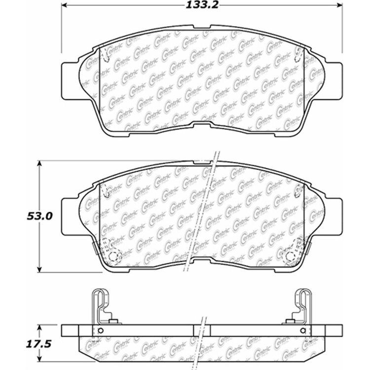 PosiQuiet Ceramic Pads 1997-2001 Toyota Camry