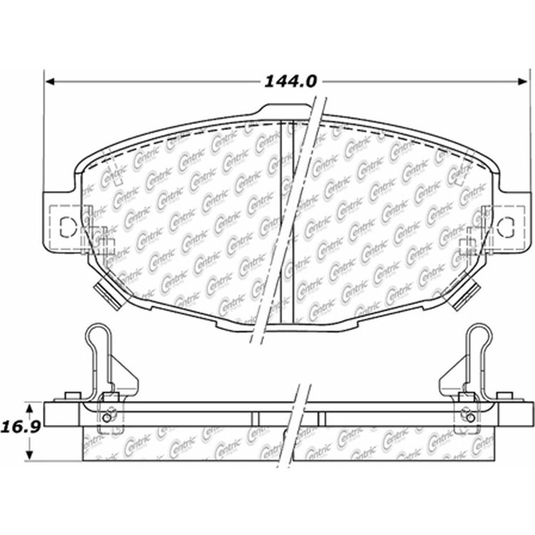 PosiQuiet Ceramic Pads 1992-2000 Lexus SC300 SC400