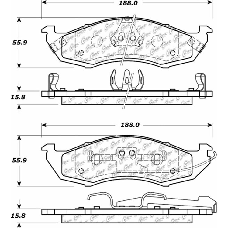 PosiQuiet Ceramic Pads 1993-2002 for Nissan Quest