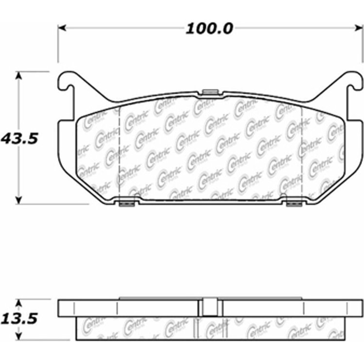 PosiQuiet Ceramic Pads 1993-2002 Ford Mazda 626 MX-6 Probe