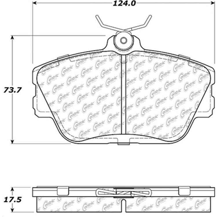 PosiQuiet Ceramic Pads 1993-2007 Ford Lincoln Mercury Continental Mark VIII Sable Taurus