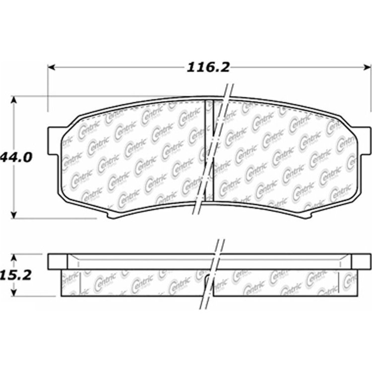 PosiQuiet Ceramic Pads 1993-2016 Lexus Mitsubishi Toyota 4Runner FJ Cruiser GX460 GX470 Land Cruiser LX450 Montero Sequoia