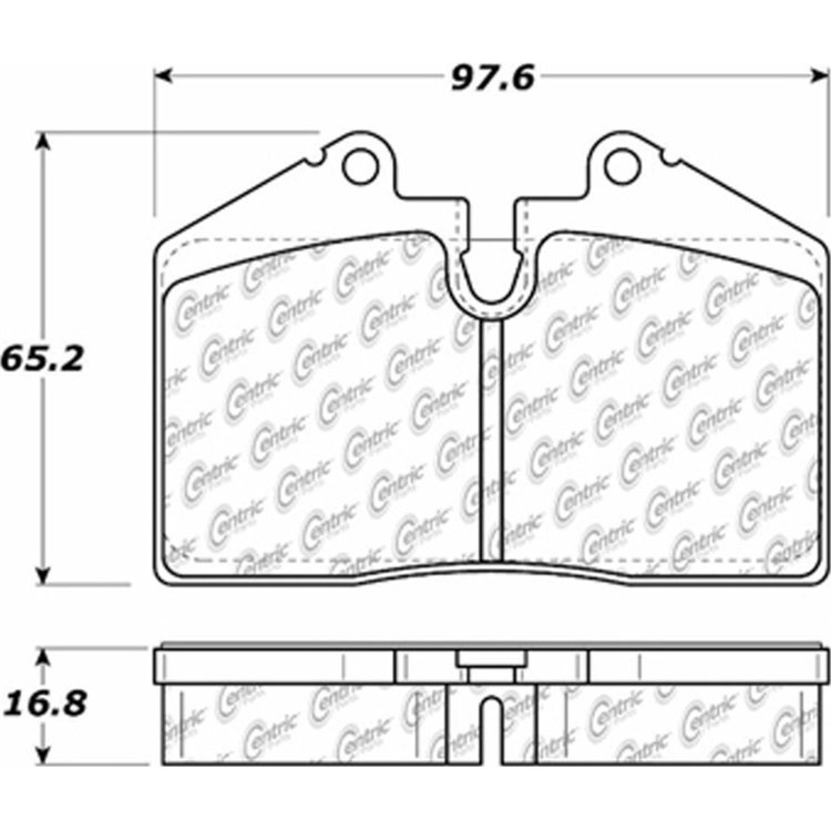PosiQuiet Ceramic Pads 1978-2004 Ferrari Porsche 348 GTB 348 GTS 348 Spider 348 TB 348 TS 512 TR 575