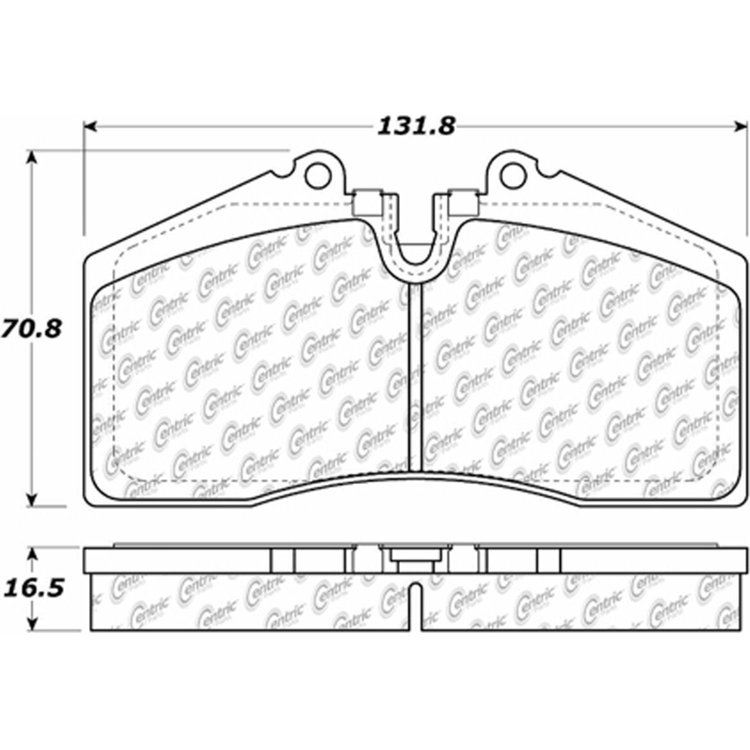 PosiQuiet Ceramic Pads 1989-1998 Porsche 911 928 944 968