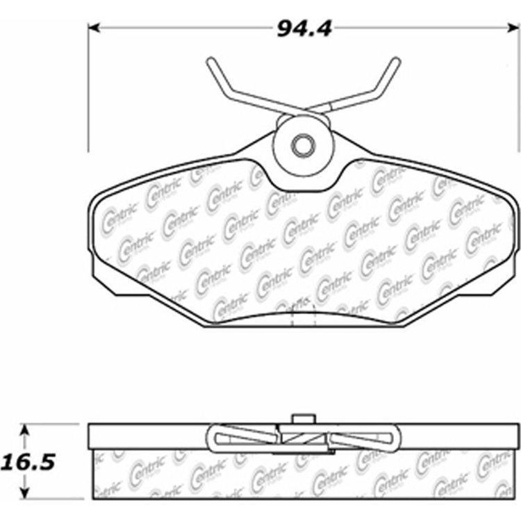 PosiQuiet Ceramic Pads 1993-2005 Ford Lincoln Mercury Continental Sable Taurus