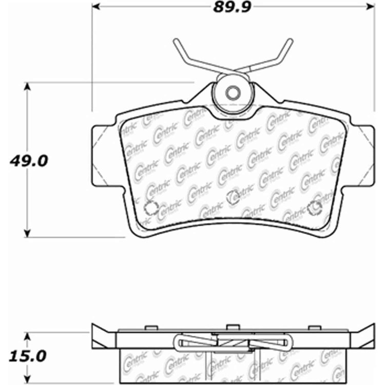 PosiQuiet Ceramic Pads 1994-2004 Ford Mustang