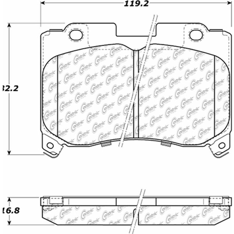 PosiQuiet Ceramic Pads 1993-1998 Toyota Supra