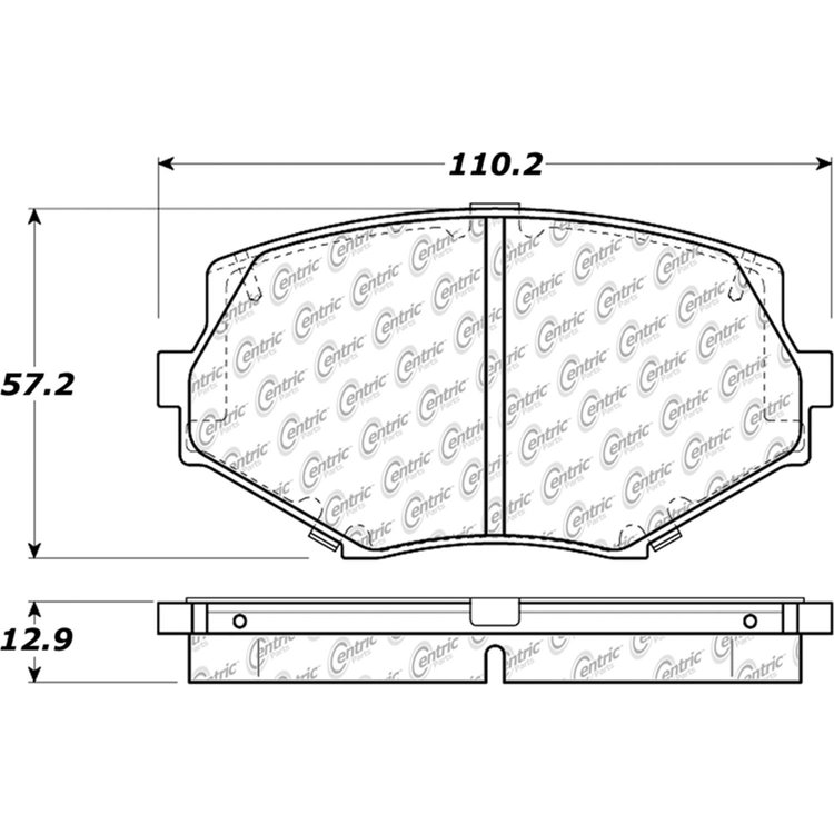 PosiQuiet Ceramic Pads 1994-2002 Mazda Miata