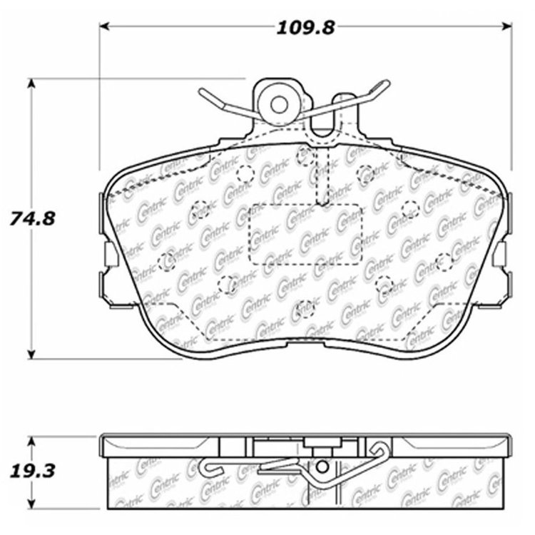 PosiQuiet Ceramic Pads 1994-1998 Mercedes-Benz C220 C230 C280
