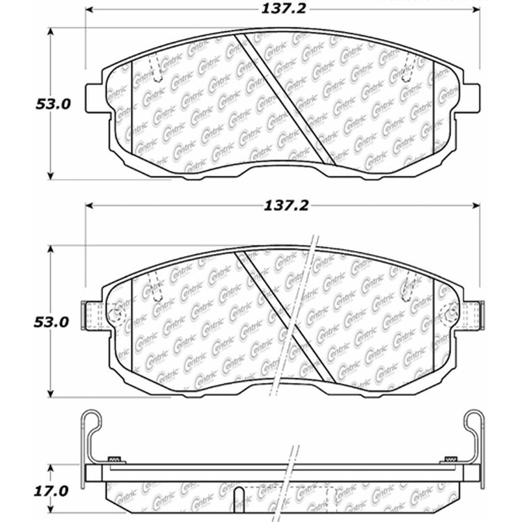 PosiQuiet Ceramic Pads 1989-2006 Infiniti for Nissan fits Altima G20 I30 Maxima fits Sentra