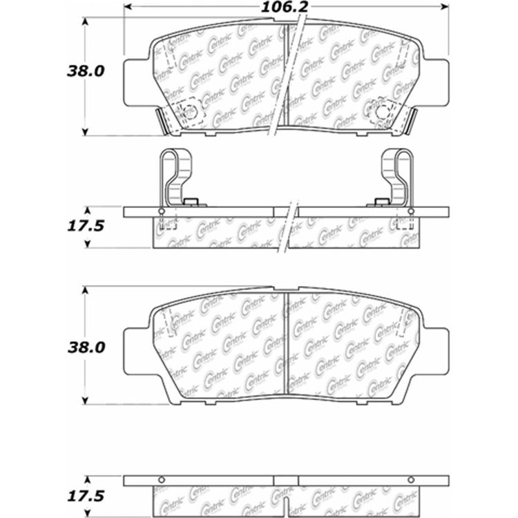 PosiQuiet Ceramic Pads 1995-1999 Toyota Avalon