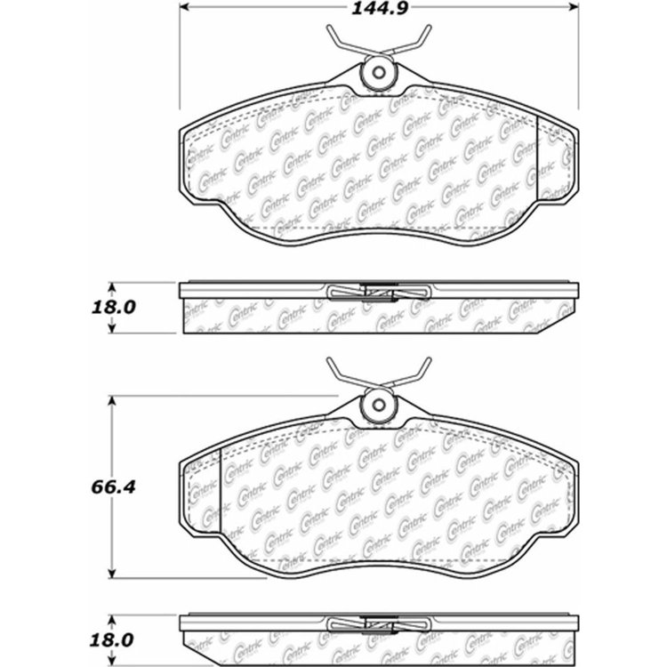 PosiQuiet Ceramic Pads 1994-2004 Land Rover Discovery Range Rover