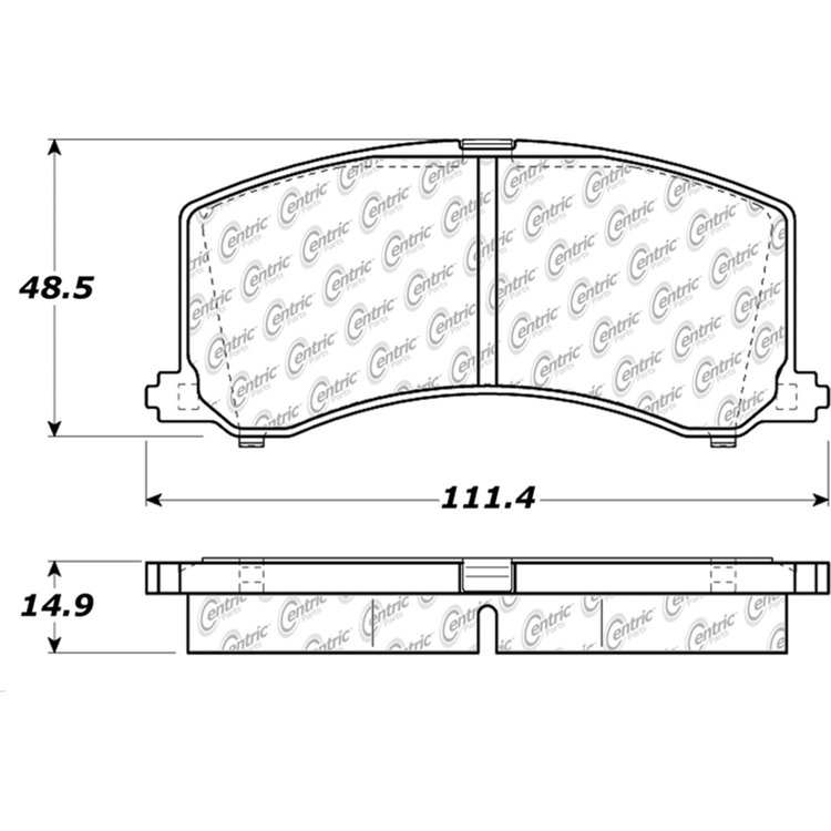 PosiQuiet Ceramic Pads 1995-2002 Suzuki Esteem