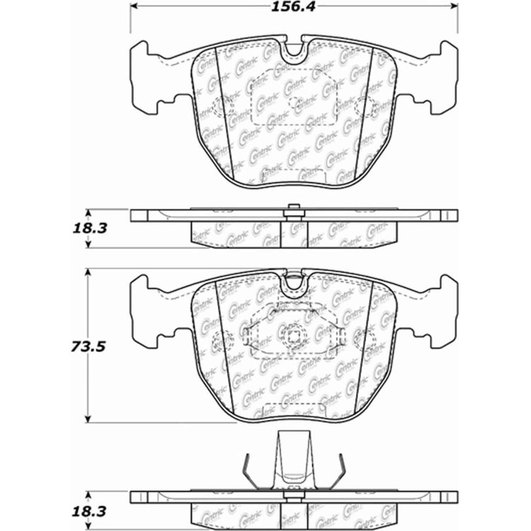 PosiQuiet Ceramic Pads 1996-2004 Infiniti for Nissan Pathfinder Q45 QX4