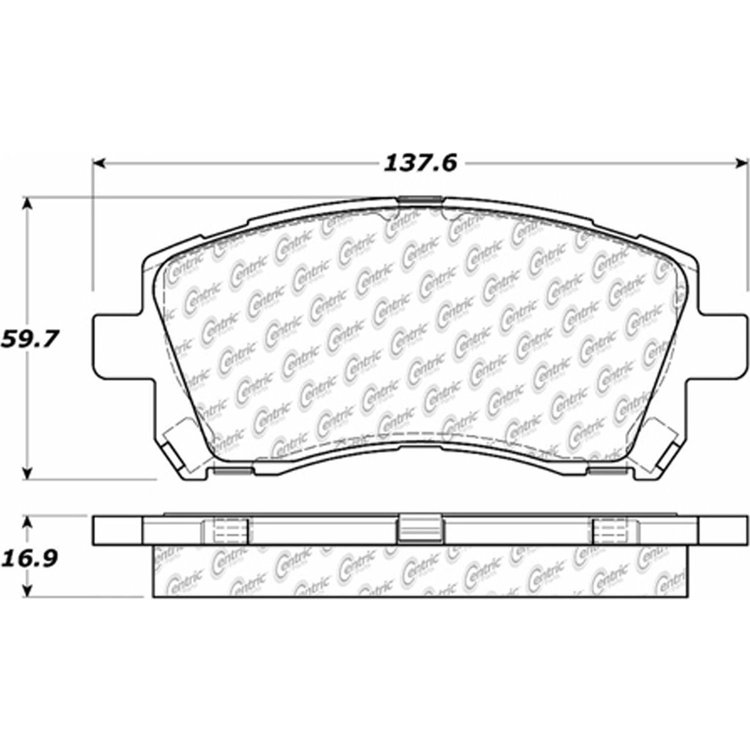 PosiQuiet Ceramic Pads 1997-2003 for Subaru Forester Impreza Legacy Outback