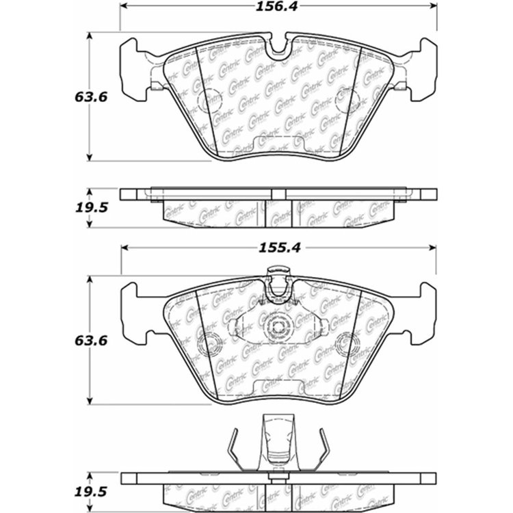 PosiQuiet Ceramic Pads 1996-2003 BMW 525i 528i