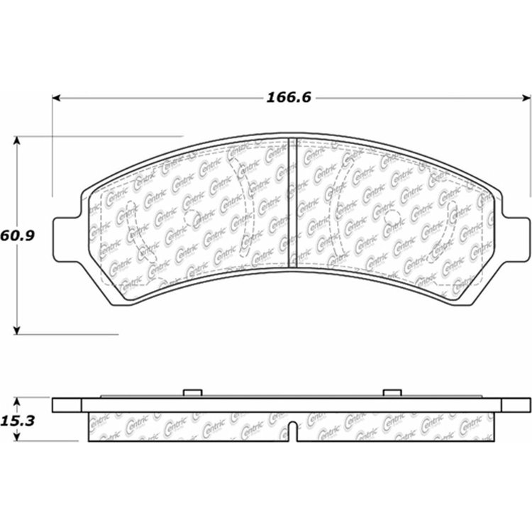 PosiQuiet Ceramic Pads 1997-2005 Chevrolet GMC Isuzu Oldsmobile Blazer Bravada Hombre Jimmy S10 Sonoma