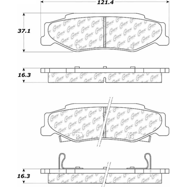 PosiQuiet Ceramic Pads 1997-2013 Cadillac Chevrolet Corvette XLR