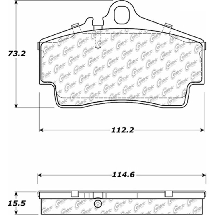 PosiQuiet Ceramic Pads 1997-2012 Porsche 911 Boxster Cayman