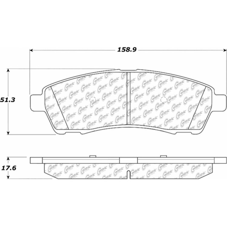 PosiQuiet Ceramic Pads 1999-2005 Ford Excursion F-250 Super Duty F-350 Super Duty
