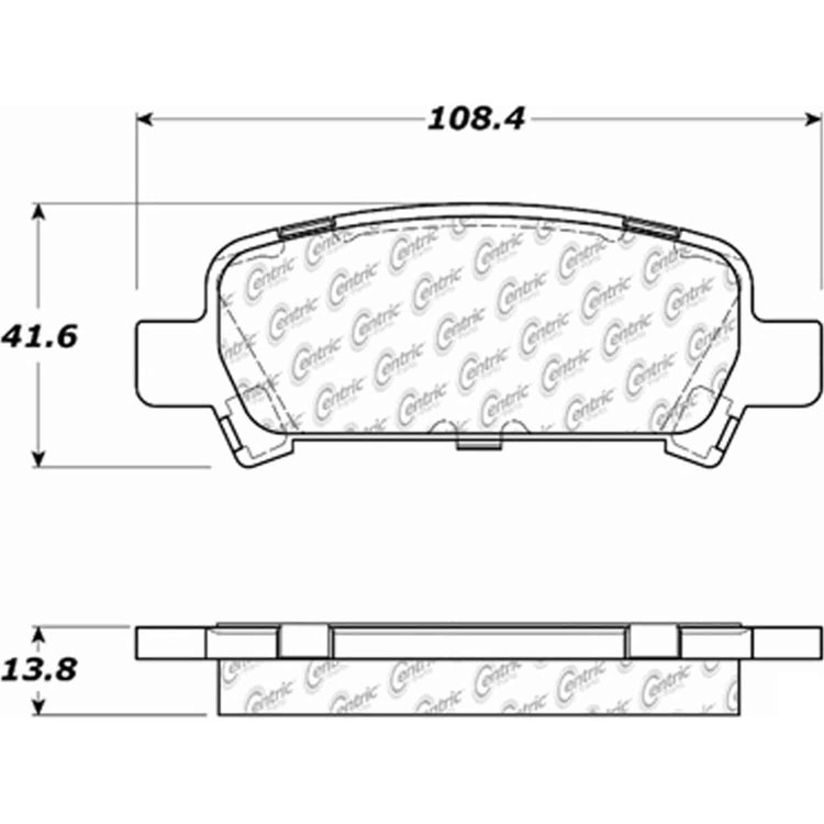 PosiQuiet Ceramic Pads 2005-2009 for Subaru Legacy