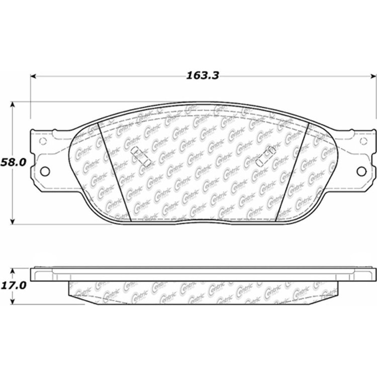 PosiQuiet Ceramic Pads 2000-2002 Toyota Sequoia Tundra