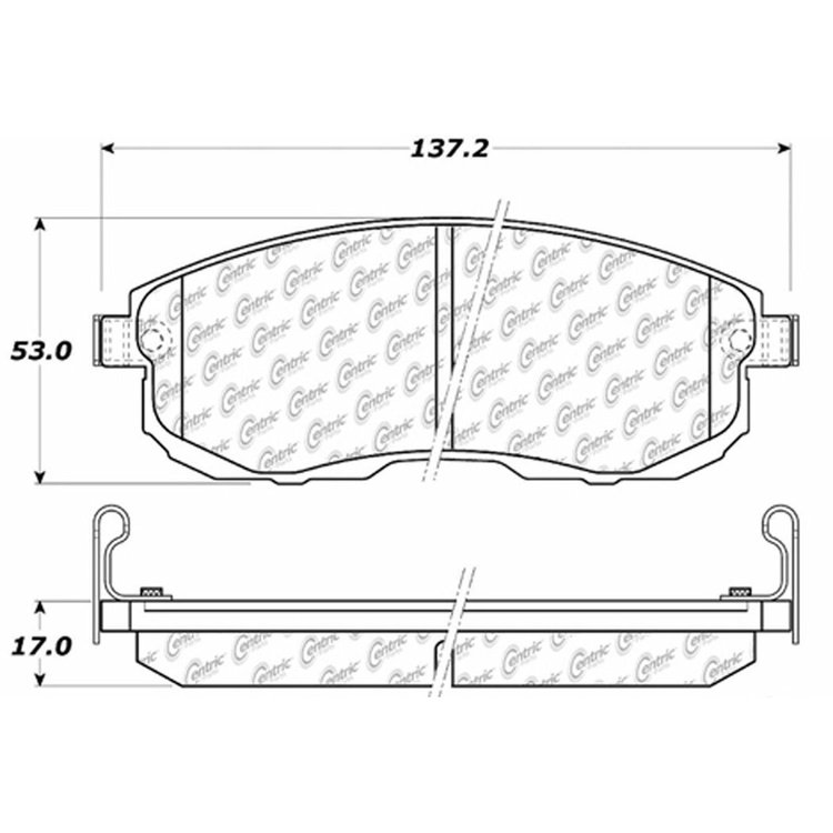 PosiQuiet Ceramic Pads 1999-2009 Infiniti for Nissan G35 I30 Maxima fits Sentra