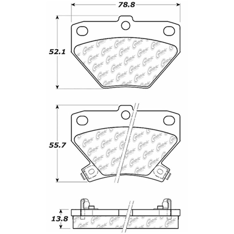 PosiQuiet Ceramic Pads 2000-2008 Pontiac Toyota Celica Corolla Matrix Vibe