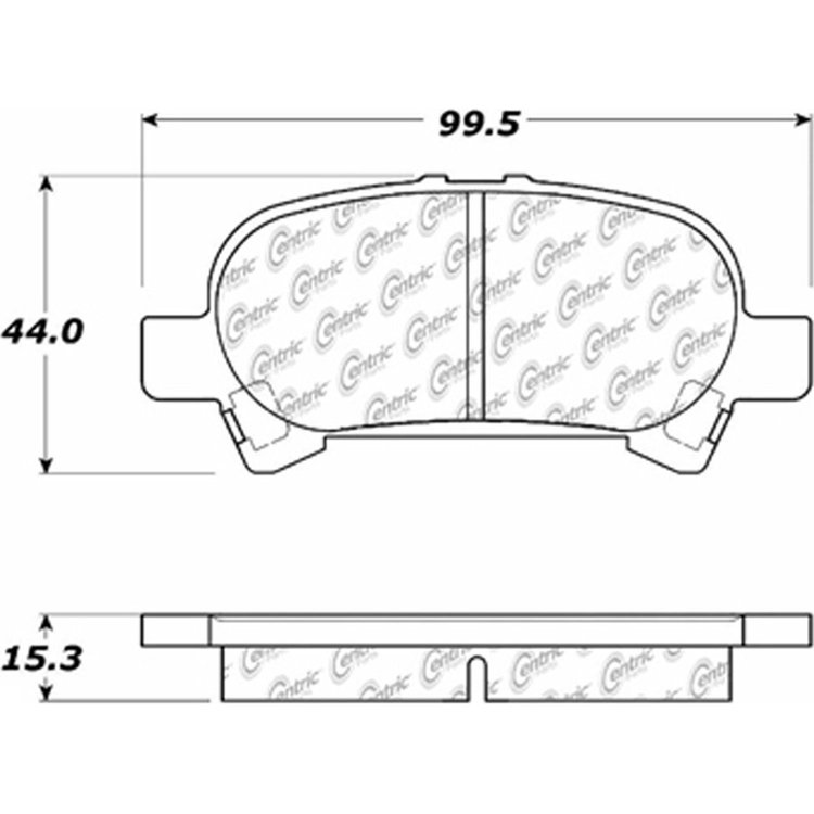 PosiQuiet Ceramic Pads 2002-2008 Toyota Avalon Camry Solara