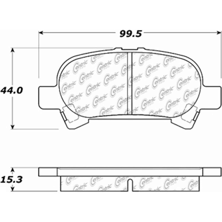 PosiQuiet Ceramic Pads 2000-2004 Toyota Avalon Camry Solara