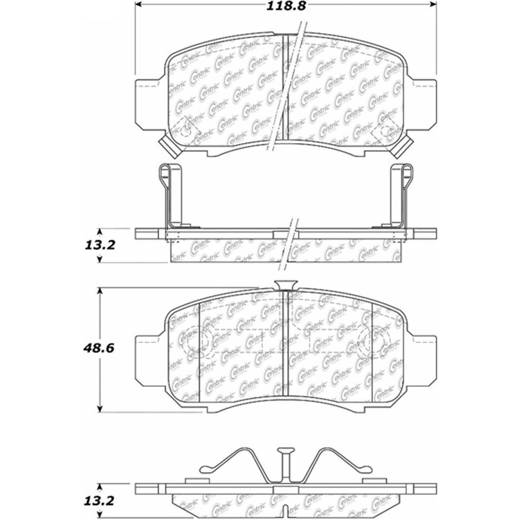 PosiQuiet Ceramic Pads 2000-2006 Honda Insight