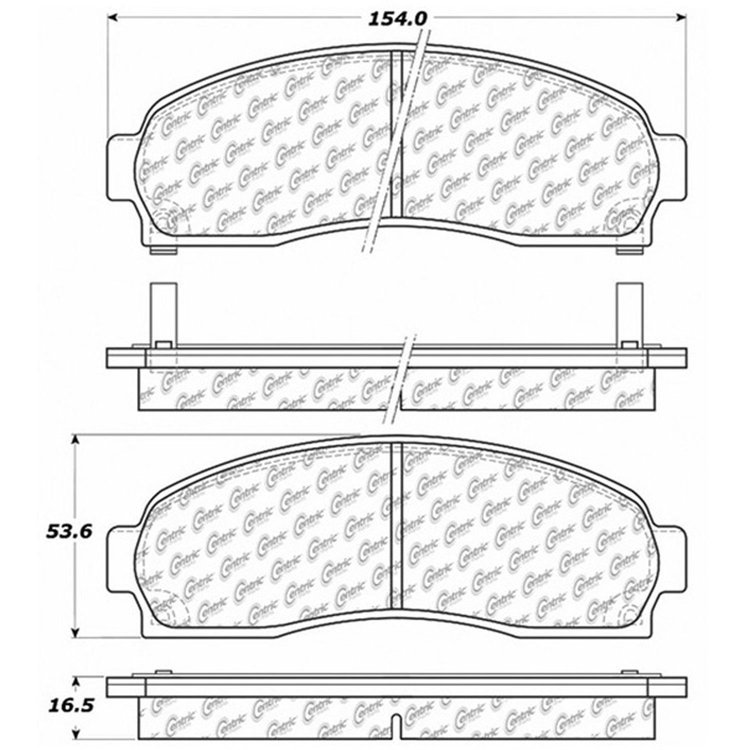 PosiQuiet Ceramic Pads 2002-2007 Chevrolet Ford Mercury Pontiac Saturn Equinox Explorer Mountaineer Torrent Vue