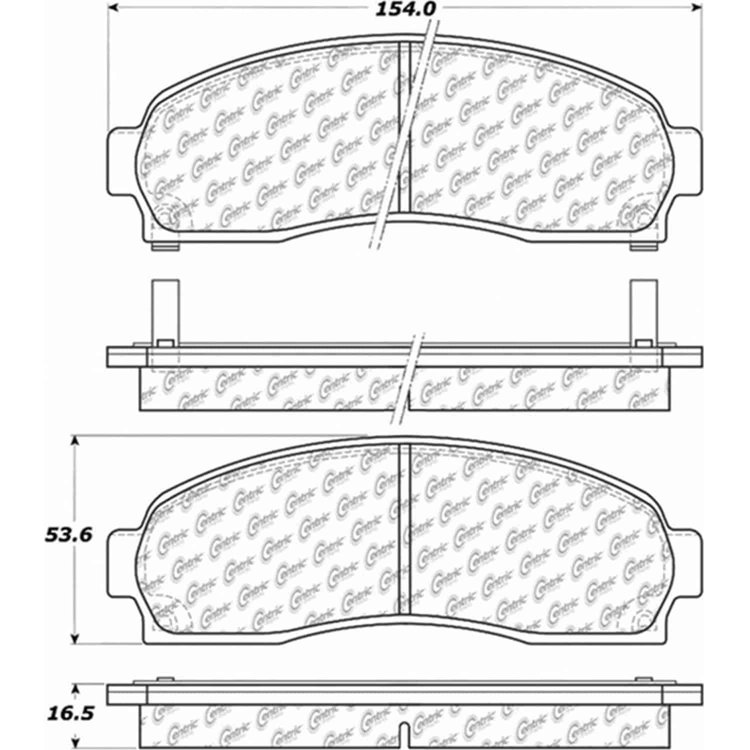PosiQuiet Ceramic Pads 2001-2005 Ford Explorer Explorer Sport Trac