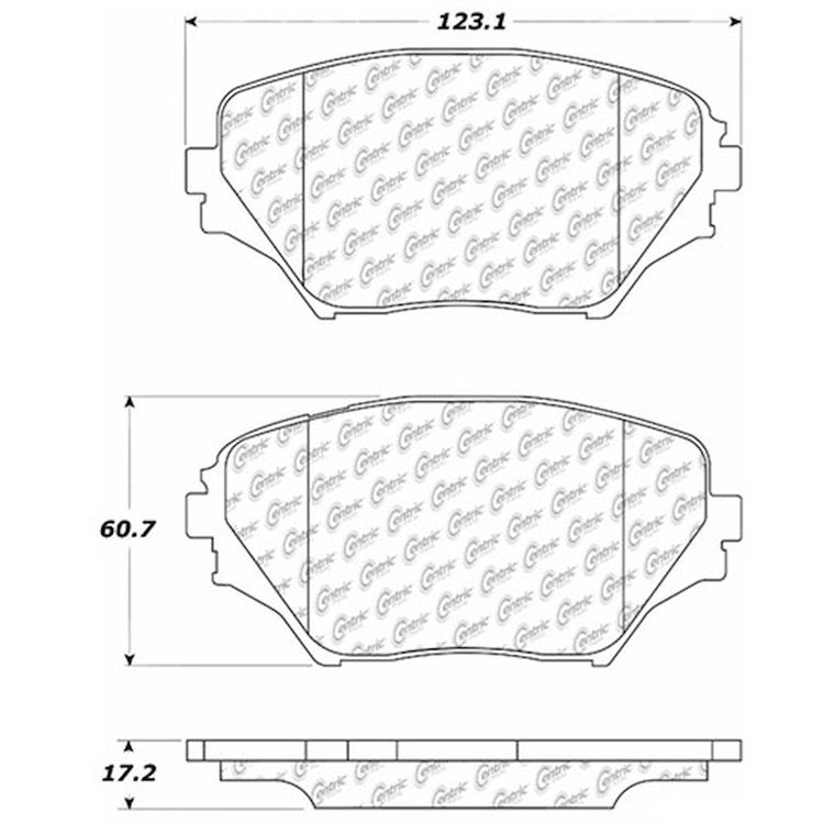 PosiQuiet Ceramic Pads 2001-2005 Toyota RAV4