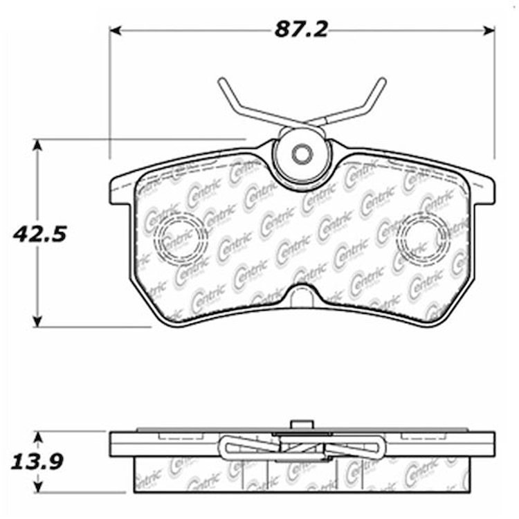 PosiQuiet Ceramic Pads 2001-2016 Ford Fiesta Focus