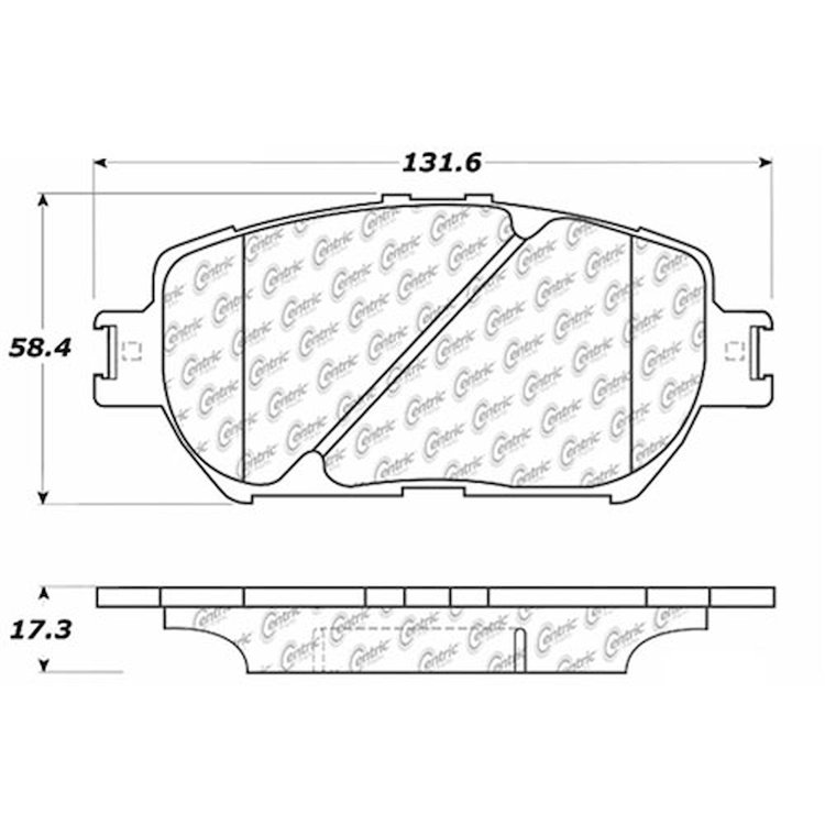 PosiQuiet Ceramic Pads 2002-2006 Toyota Camry