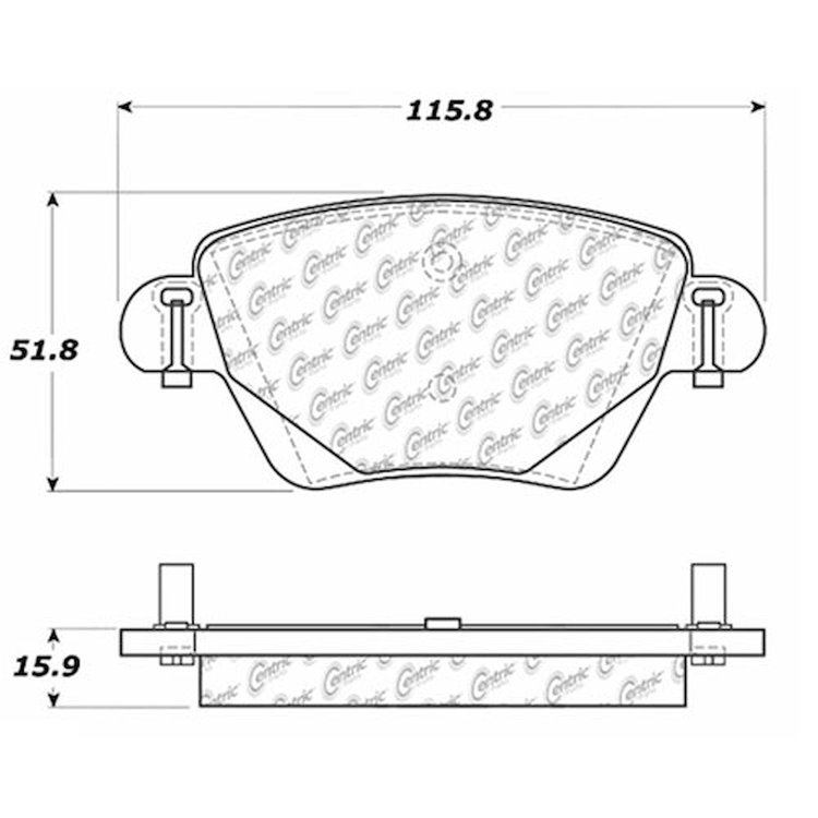 PosiQuiet Ceramic Pads 2001-2004 Ford Jaguar Mondeo X-Type