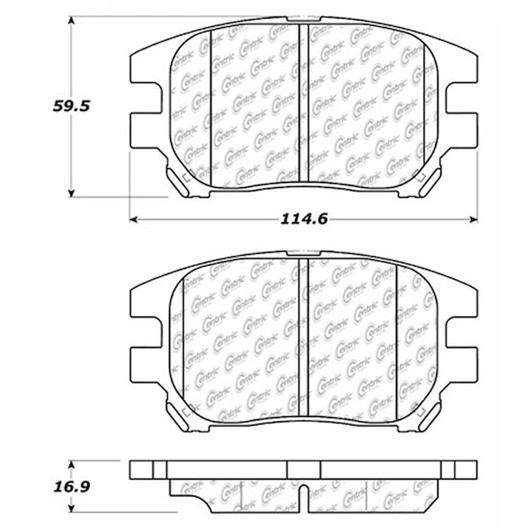 PosiQuiet Ceramic Pads 2002-2003 Lexus RX300