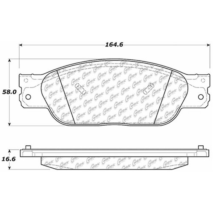 PosiQuiet Ceramic Pads 2003-2005 Jaguar S-Type Vanden Plas XJ8