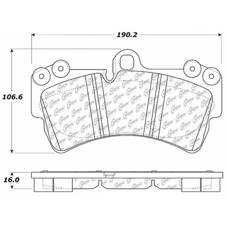 PosiQuiet Ceramic Pads 2003-2015 Audi Porsche Volkswagen Cayenne Q7 Touareg