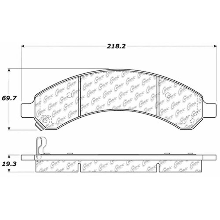 PosiQuiet Ceramic Pads 2003-2008 Chevrolet GMC Express 3500 Savana 3500