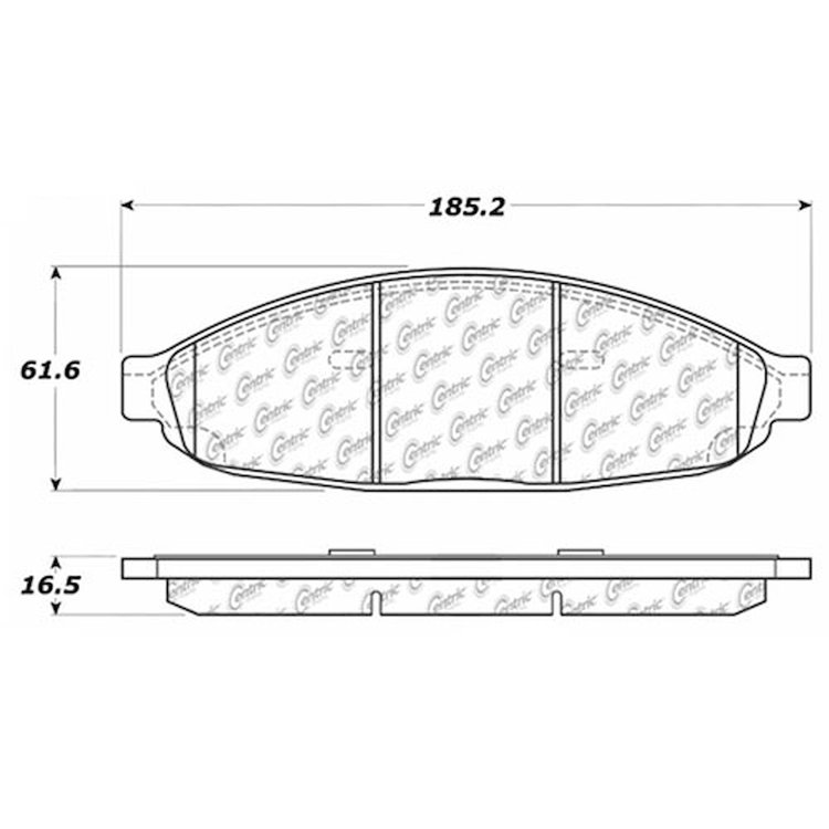 PosiQuiet Ceramic Pads 2004-2008 Chrysler Pacifica